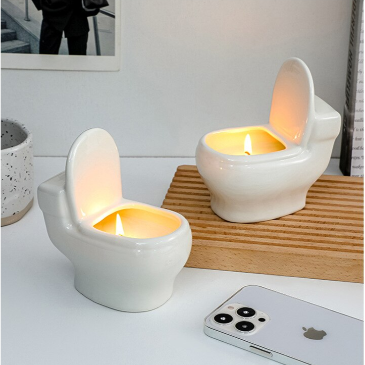 Humorous Bathroom Essential Oil Candle