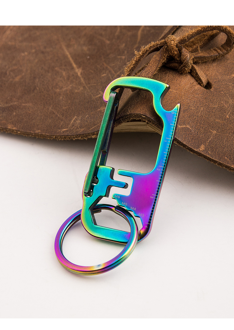 Portable Stainless Steel Keychain Multi Tool Opener