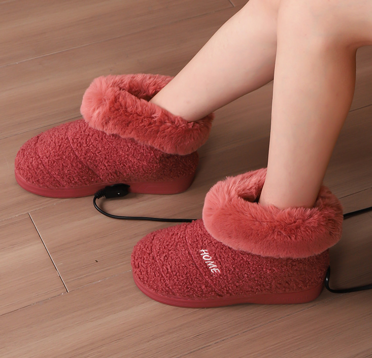 Warm Rechargeable Electric Indoor Slippers