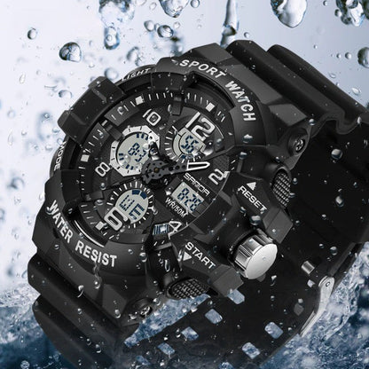 Tough Tactical Water Resistant Digital Watch