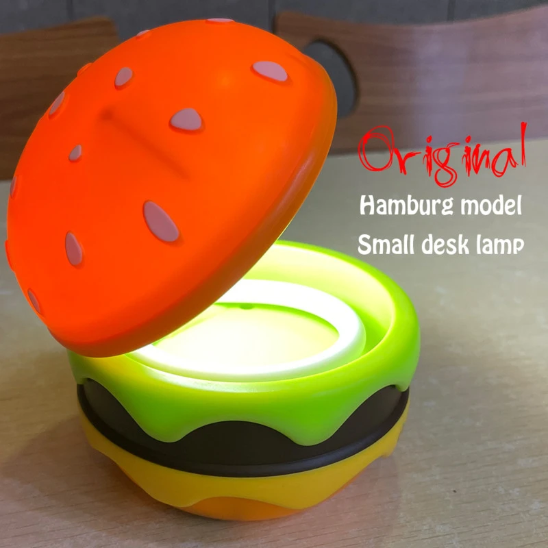 Portable LED Compact Burger Desk Lamp