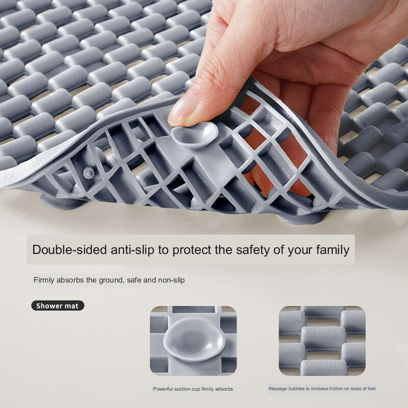 Non-Slip Bathroom Floor Mat with Drainage Holes
