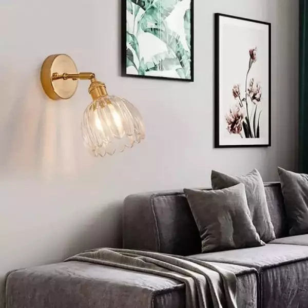 Vintage Glass Pendant Wall Lamp