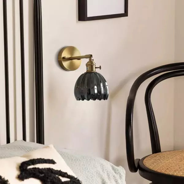 Vintage Glass Pendant Wall Lamp
