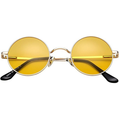 Retro Round Polarized Sunglasses - Lenno