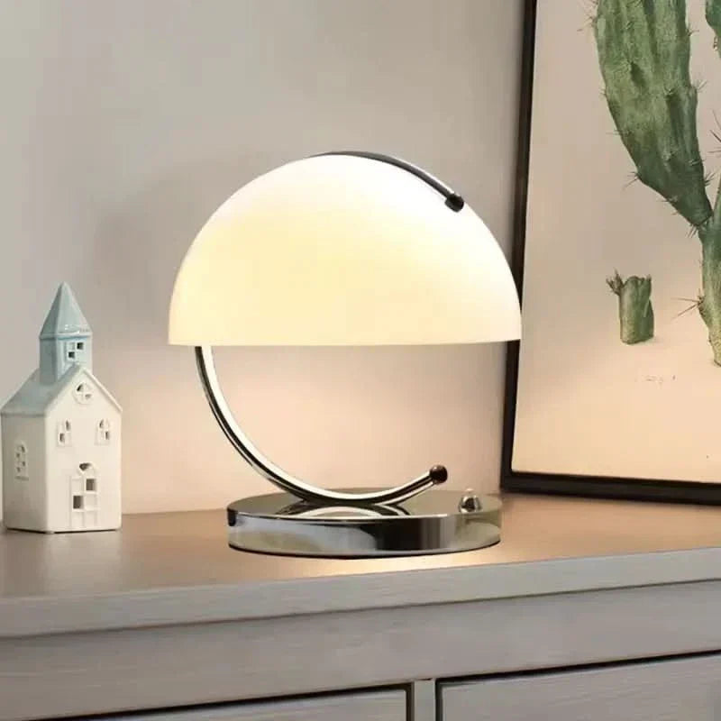 Elegant Glass Mushroom Table Light