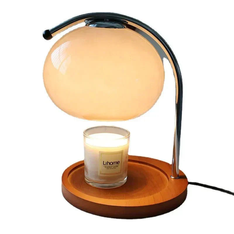 Vintage Style Glass Table Light with Base
