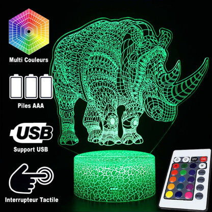 Unique Rhino Table Lamp