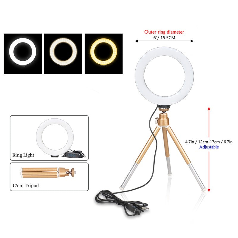 Bright LED Ring Light for Perfect Selfies