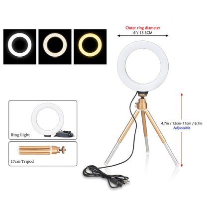 Bright LED Ring Light for Perfect Selfies