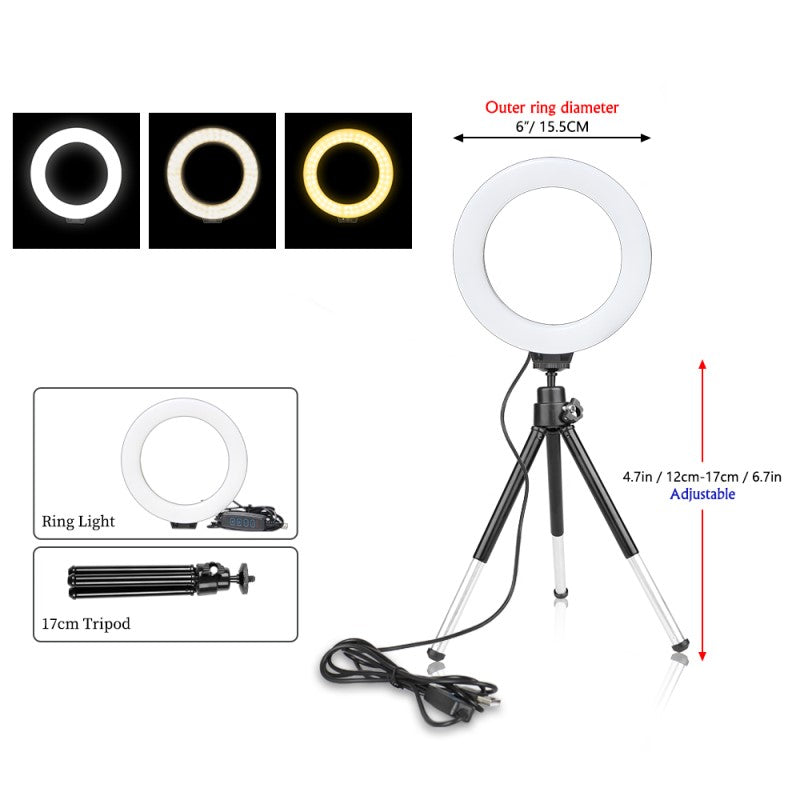 Bright LED Ring Light for Perfect Selfies