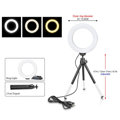 Bright LED Ring Light for Perfect Selfies