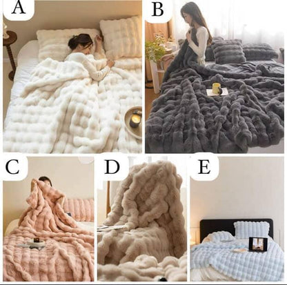 Plush Fuzzy Winter Throw Blanket