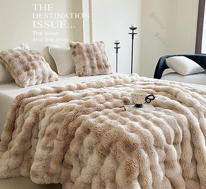 Plush Fuzzy Winter Throw Blanket