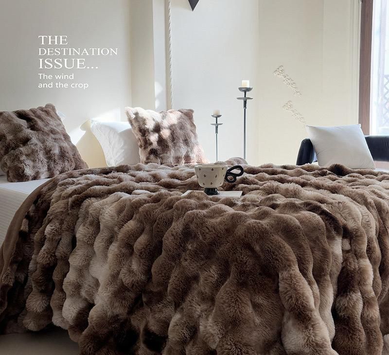 Plush Fuzzy Winter Throw Blanket