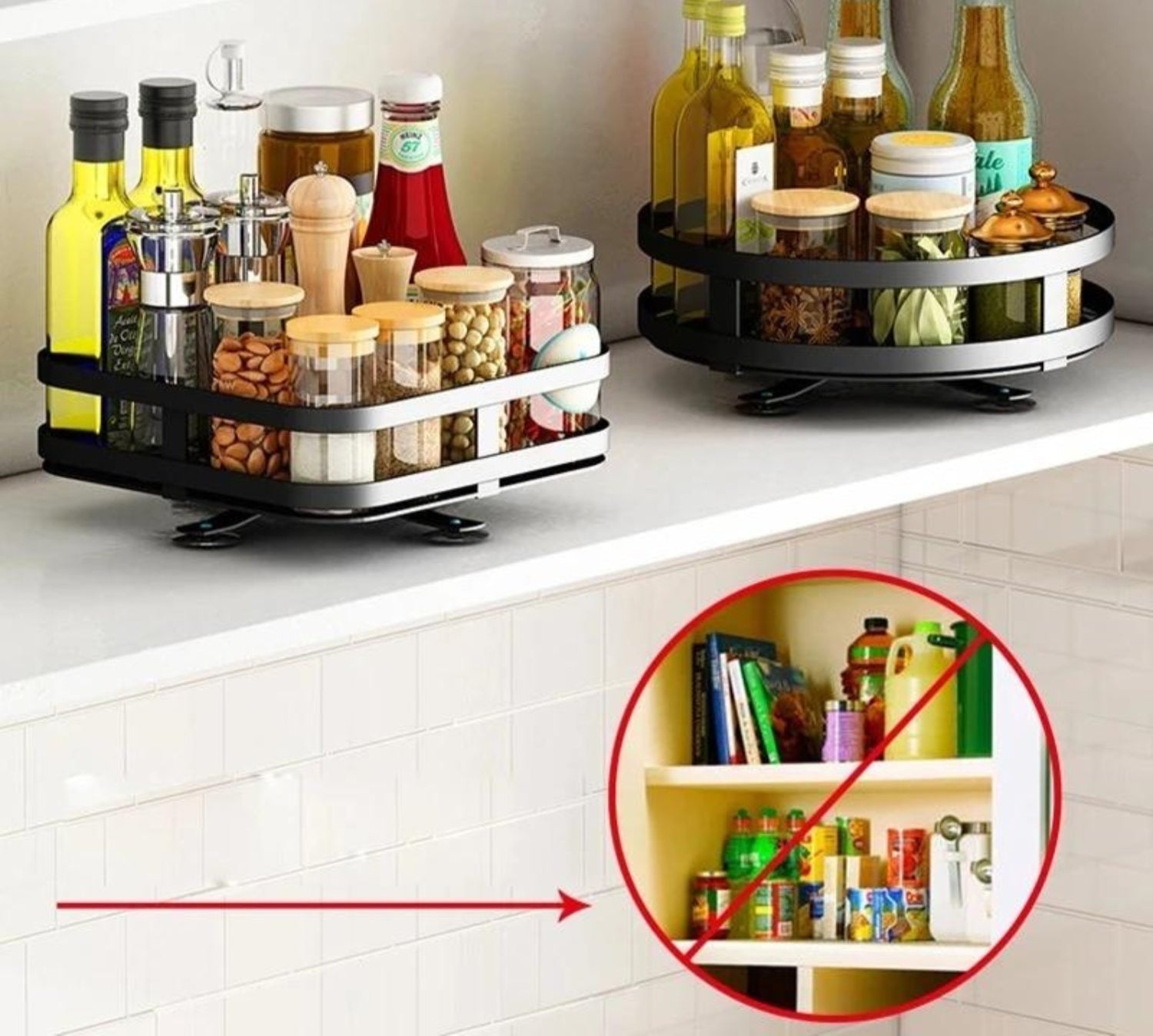 Easy Access 360° Turning Shelf Rack - Cofik