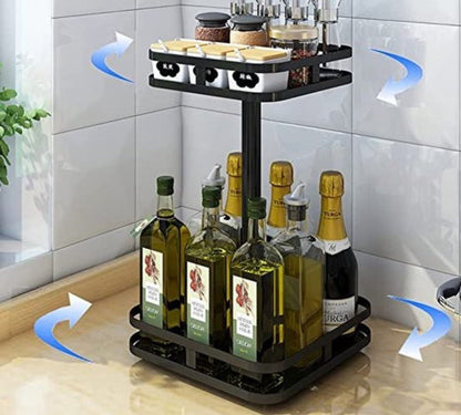 Easy Access 360° Turning Shelf Rack