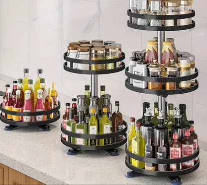 Easy Access 360° Turning Shelf Rack