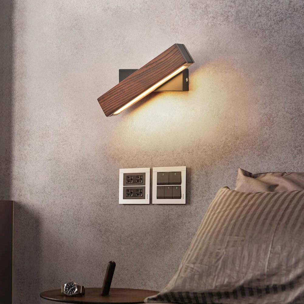 Adjustable Wooden LED Wall Light
