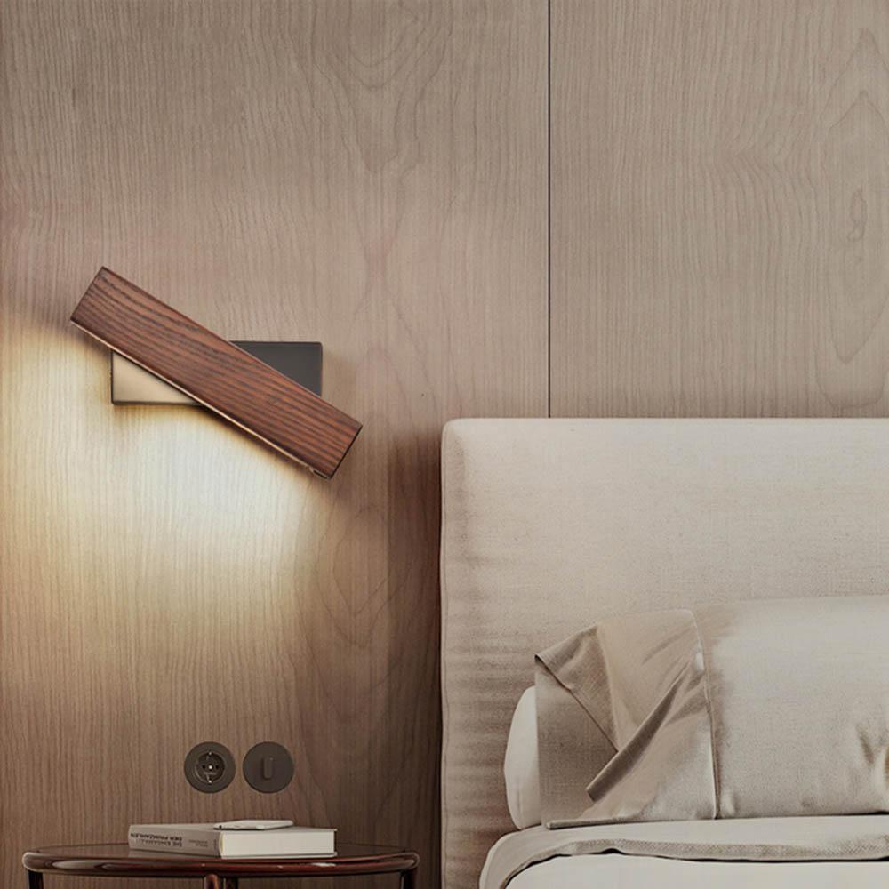 Adjustable Wooden LED Wall Light