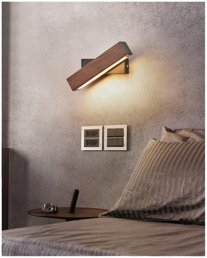 Adjustable Wooden LED Wall Light