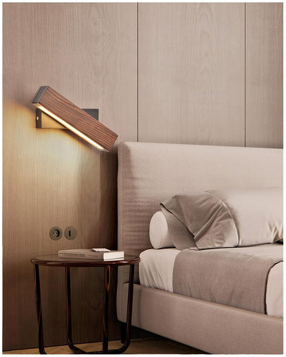 Adjustable Wooden LED Wall Light