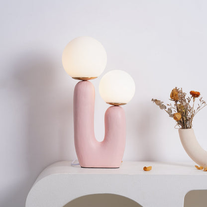 Elegant Wooden Table Light with Earthy Tone