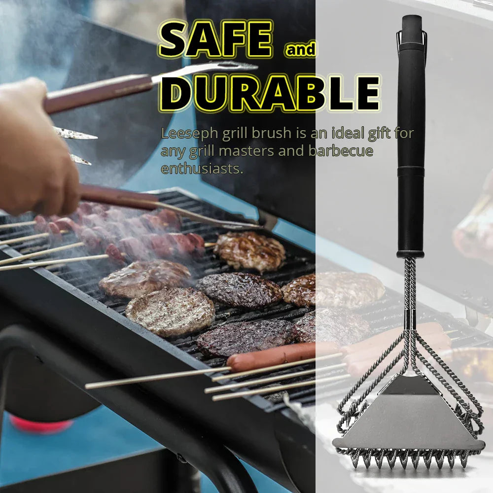 Durable Stainless Steel Bristleless BBQ Grill Cleaner Brush