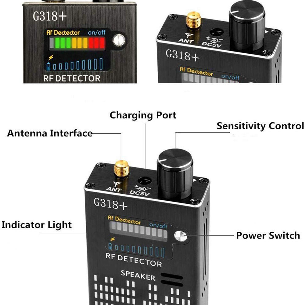 Spy Detector with Laser and Alarm System