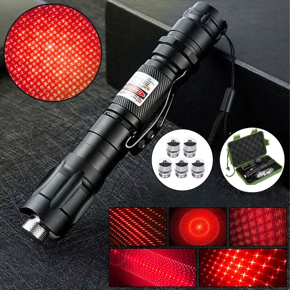 Bright Red Rechargeable Laser Pointer Torch Kit - Cofik