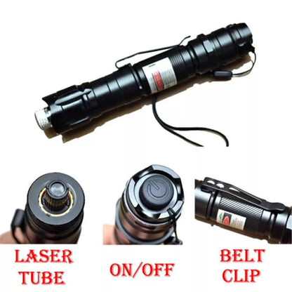 Bright Red Rechargeable Laser Pointer Torch Kit