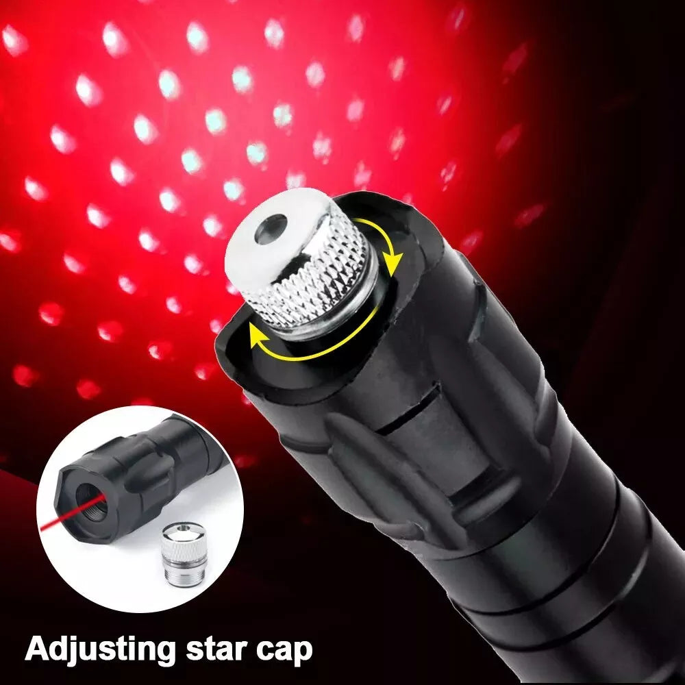 Bright Red Rechargeable Laser Pointer Torch Kit