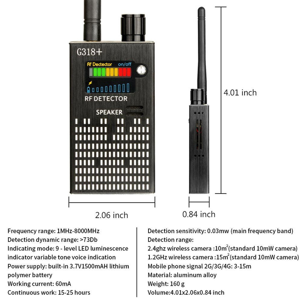 Spy Detector with Laser and Alarm System