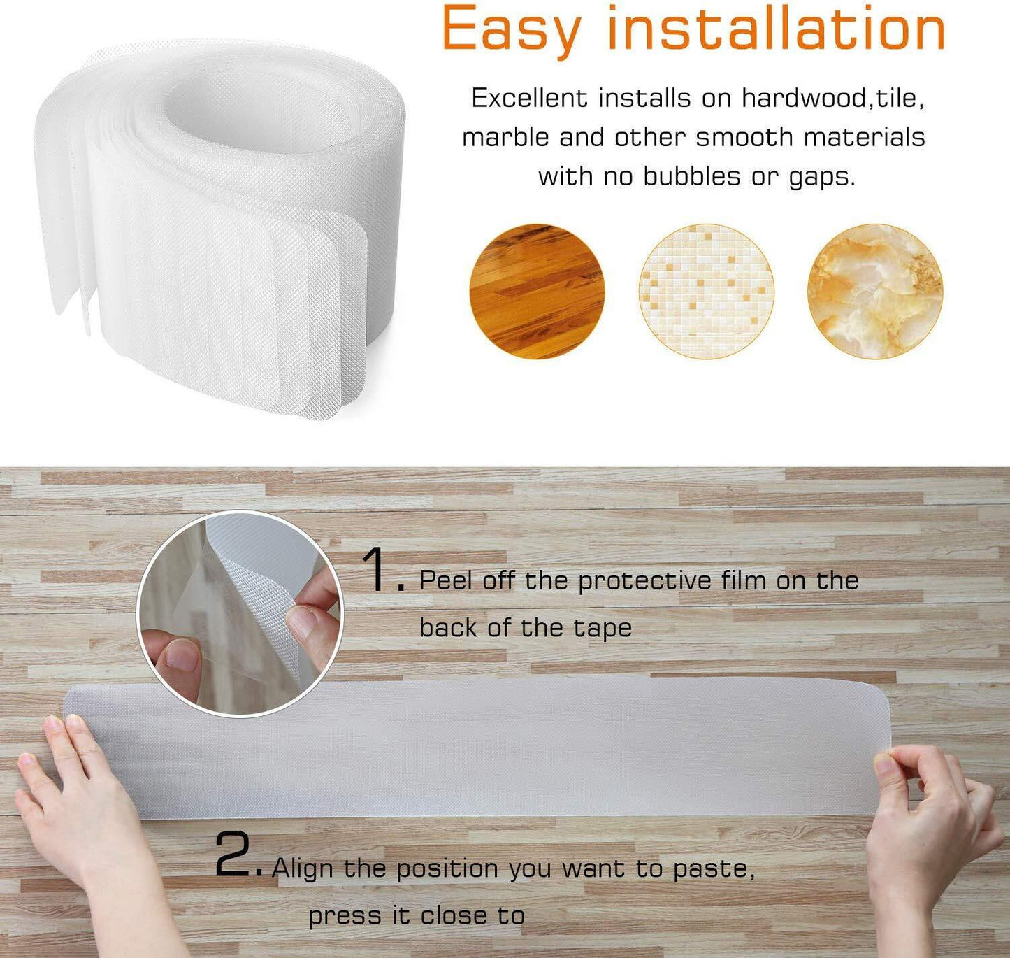 Anti Slip Stair Strips for Indoor Steps Safety