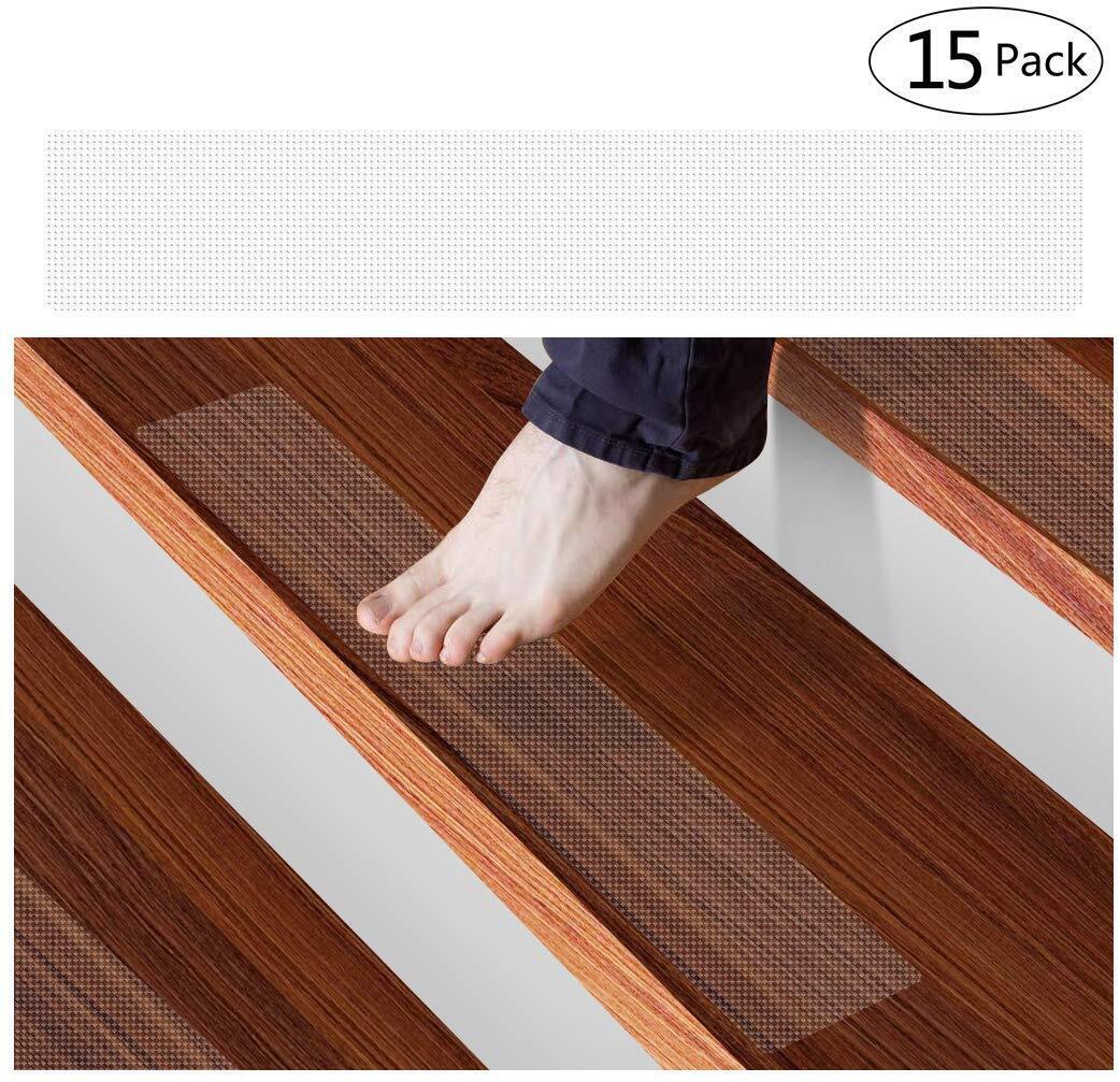 Clear Indoor Stair Treads Anti Slip Tape Strips