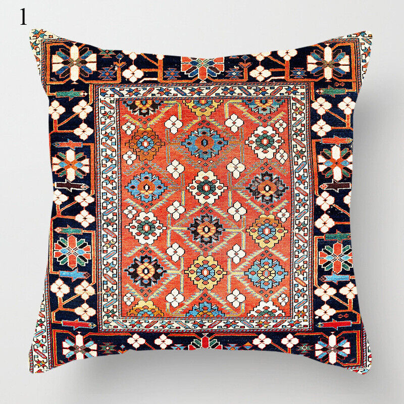 Colorful Global Inspired Pattern Pillow Cover Home Decor - Cofik