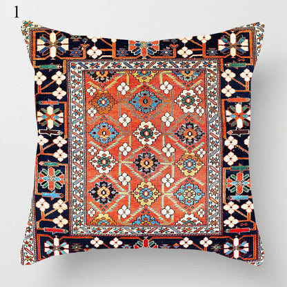 Colorful Global Inspired Pattern Pillow Cover Home Decor - Cofik