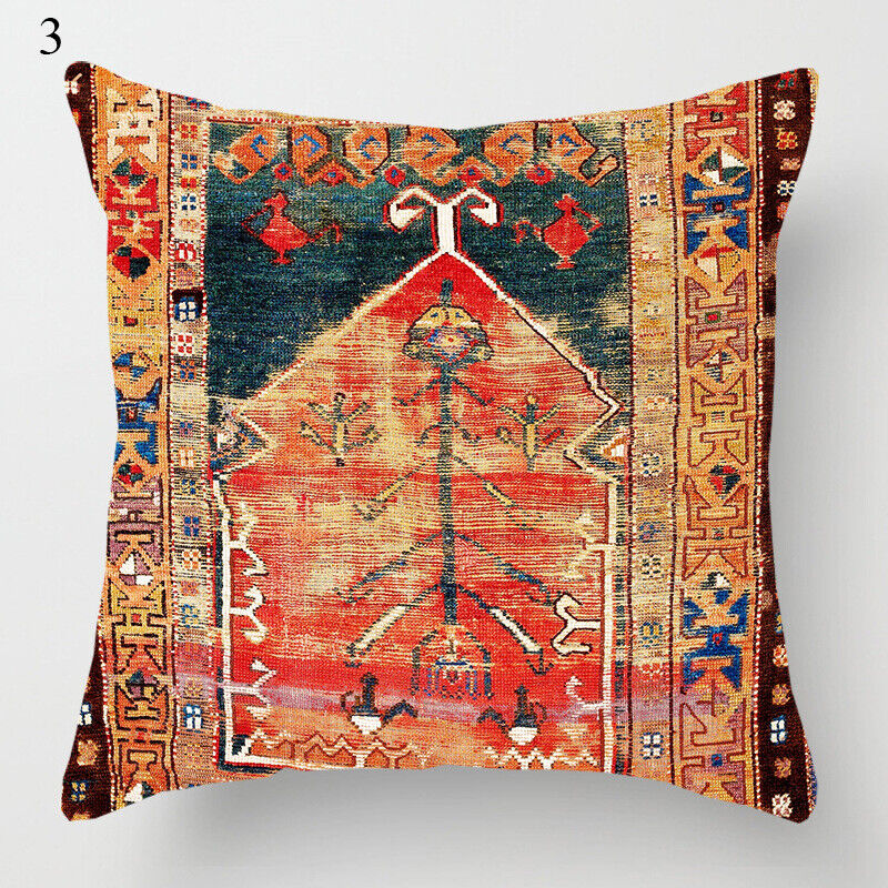 Colorful Global Inspired Pattern Pillow Cover Home Decor