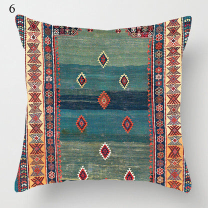 Colorful Global Inspired Pattern Pillow Cover Home Decor