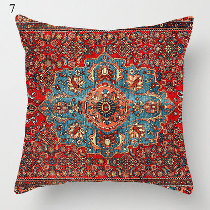 Colorful Global Inspired Pattern Pillow Cover Home Decor