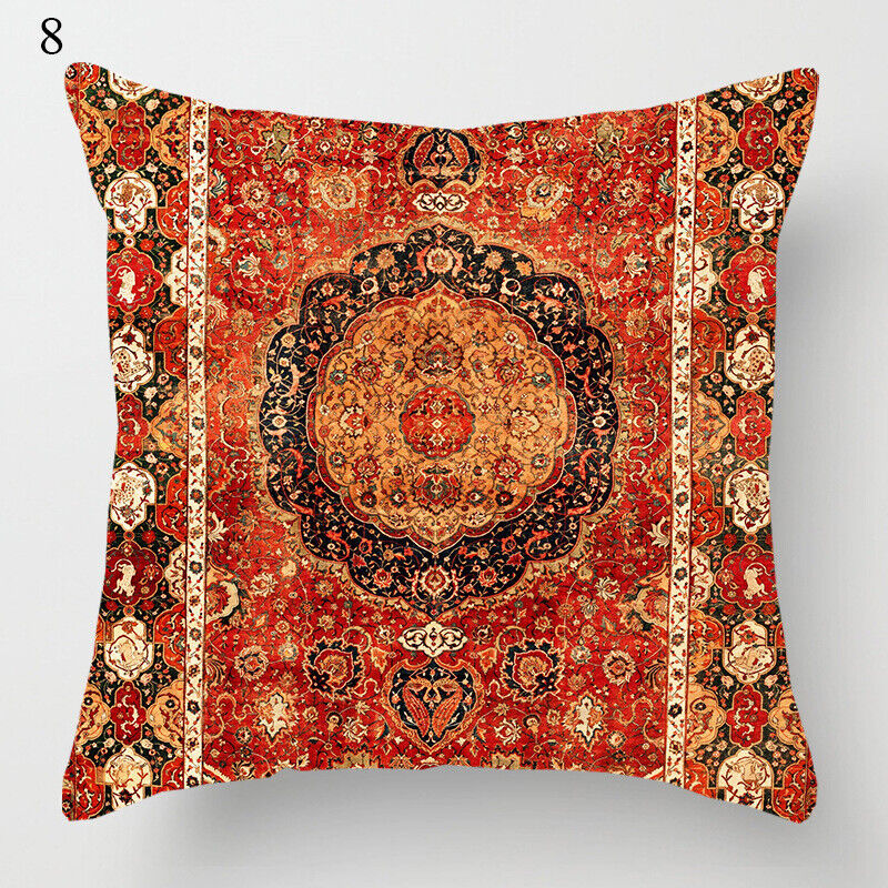 Colorful Global Inspired Pattern Pillow Cover Home Decor