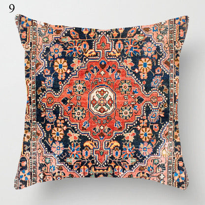 Colorful Global Inspired Pattern Pillow Cover Home Decor
