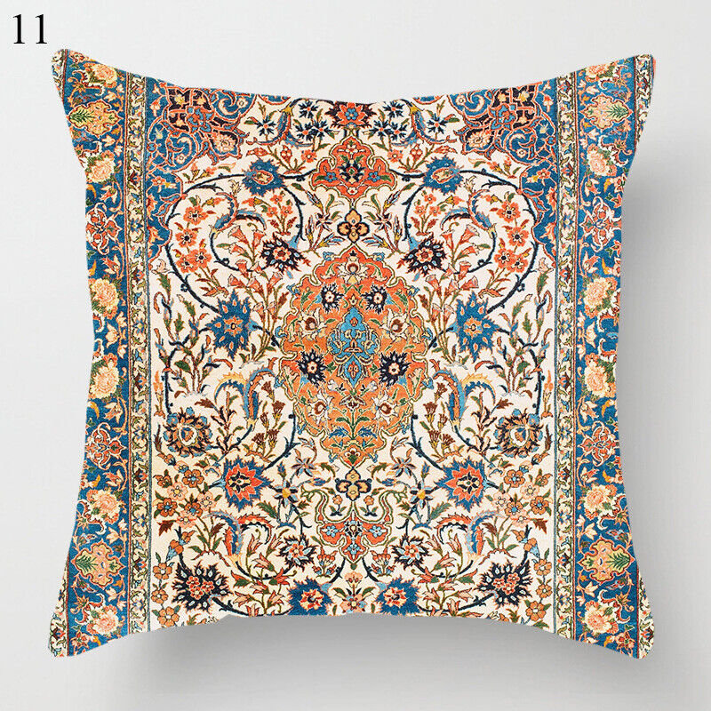 Colorful Global Inspired Pattern Pillow Cover Home Decor