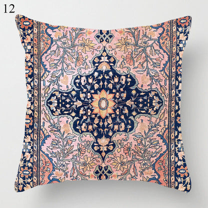 Colorful Global Inspired Pattern Pillow Cover Home Decor