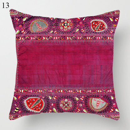 Colorful Global Inspired Pattern Pillow Cover Home Decor