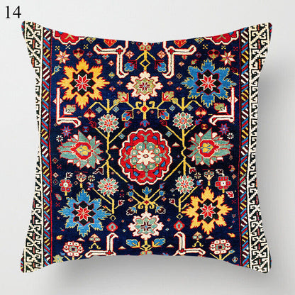 Colorful Global Inspired Pattern Pillow Cover Home Decor