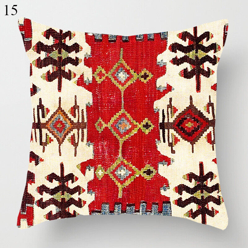 Colorful Global Inspired Pattern Pillow Cover Home Decor