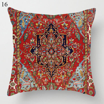 Colorful Global Inspired Pattern Pillow Cover Home Decor