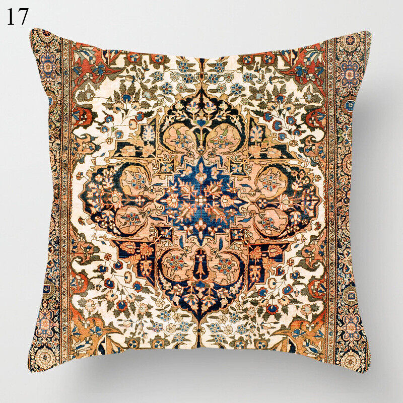 Colorful Global Inspired Pattern Pillow Cover Home Decor