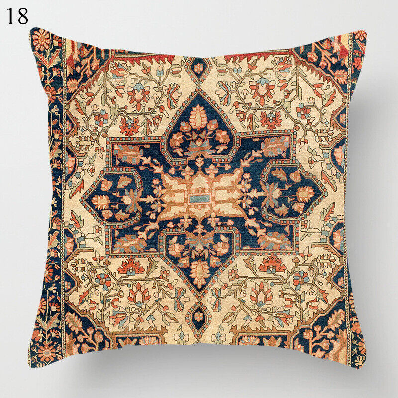 Colorful Global Inspired Pattern Pillow Cover Home Decor